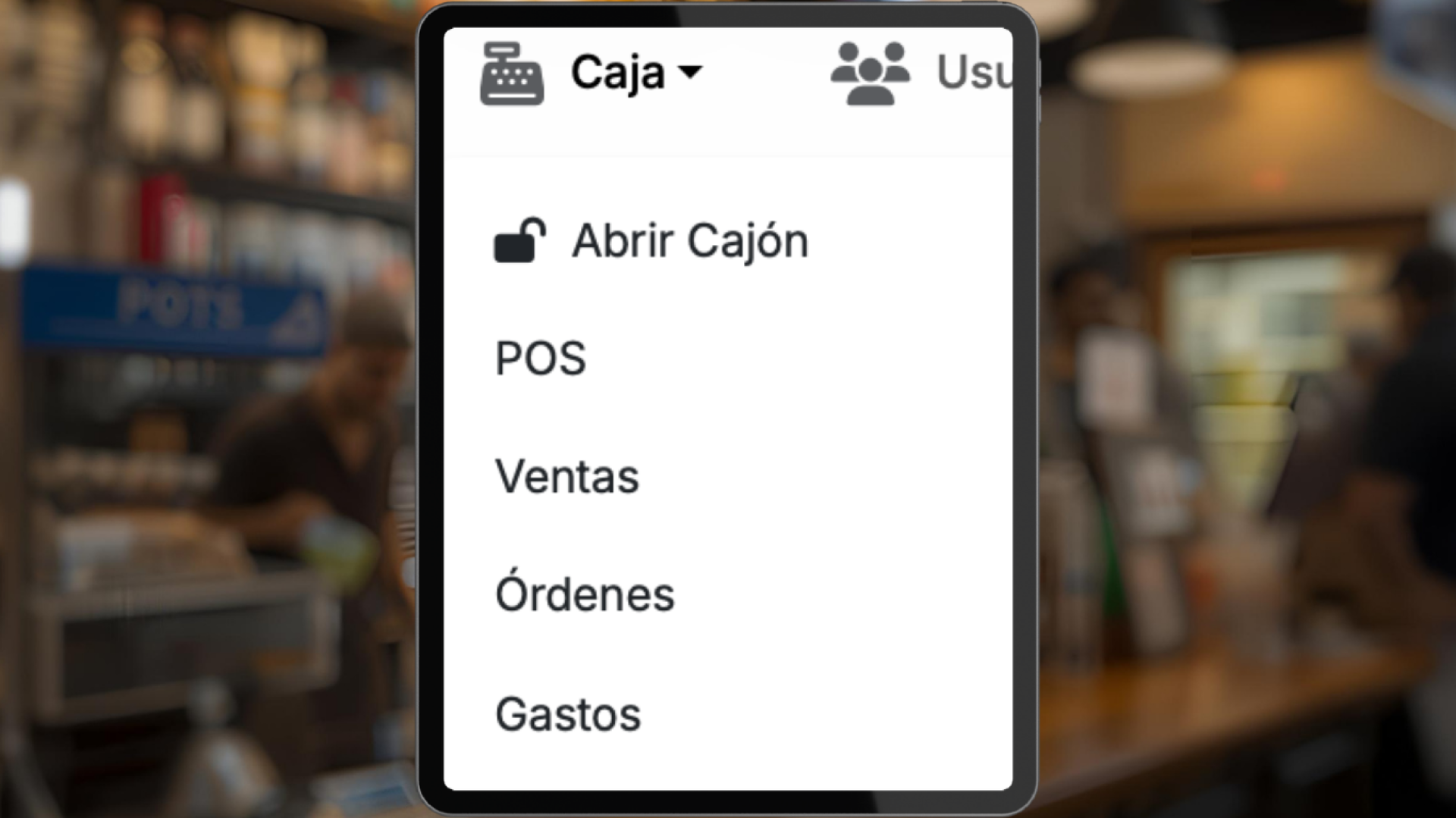 Menú de Navegación del Sistema