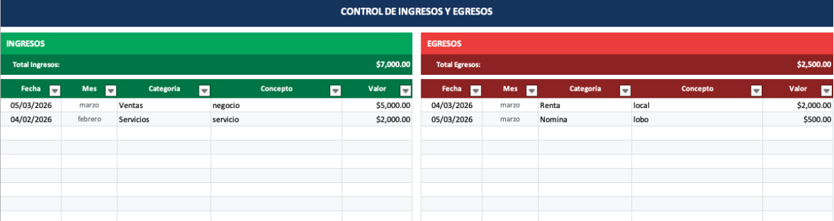 Registro Ingresos y Egresos — imagen 2